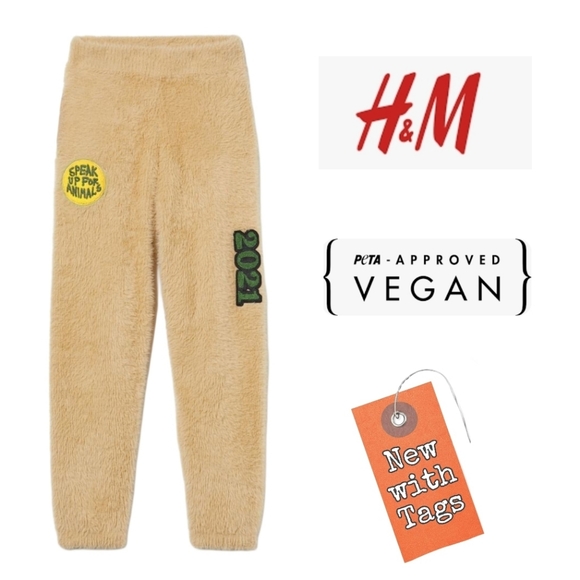 NWT/ H&M Fluffy-knit Joggers - Picture 1 of 4
